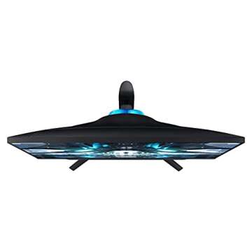 Samsung 28" Odyssey G70A Gaming Computer Monitor, 4K UHD LED Display, HDR 400, 144Hz, G-Sync and FreeSync Premium Support, Front Light Panels, LS28AG700NNXZA, Black