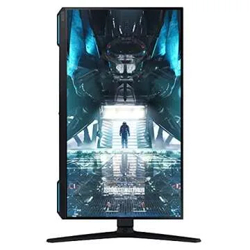 Samsung 28" Odyssey G70A Gaming Computer Monitor, 4K UHD LED Display, HDR 400, 144Hz, G-Sync and FreeSync Premium Support, Front Light Panels, LS28AG700NNXZA, Black