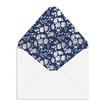 Galison Liberty Floral Notecard Set, 16 Cards, 17 Envelopes Included – Assorted Greeting Cards with Gorgeous Floral Designs, Blank Inside for All Occasions, Sturdy Storage Drawer Box Included