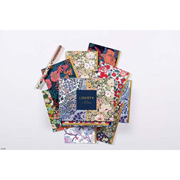 Galison Liberty Floral Notecard Set, 16 Cards, 17 Envelopes Included – Assorted Greeting Cards with Gorgeous Floral Designs, Blank Inside for All Occasions, Sturdy Storage Drawer Box Included