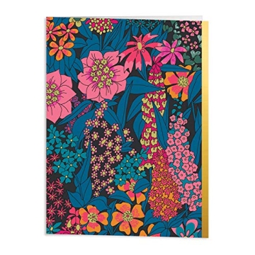 Galison Liberty Floral Notecard Set, 16 Cards, 17 Envelopes Included – Assorted Greeting Cards with Gorgeous Floral Designs, Blank Inside for All Occasions, Sturdy Storage Drawer Box Included