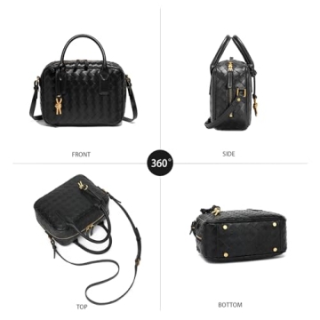 Stylish Woven Vegan Leather Crossbody Bag for Women