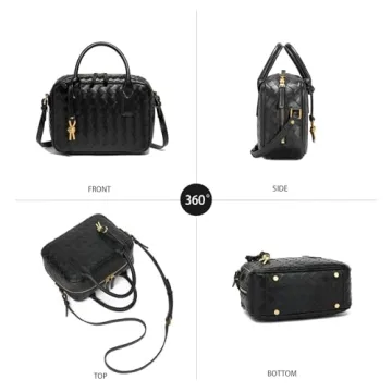 Stylish Woven Vegan Leather Crossbody Bag for Women