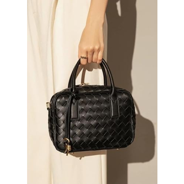 Stylish Woven Vegan Leather Crossbody Bag for Women