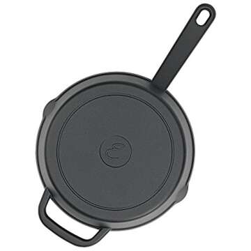 Emeril Lagasse Pre-Seasoned Cast Iron Skillet, 12", Black