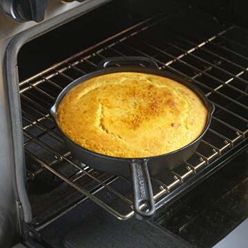 Emeril Lagasse Pre-Seasoned Cast Iron Skillet, 12", Black