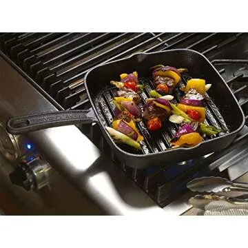 Emeril Lagasse Pre-Seasoned Cast Iron Skillet, 12", Black