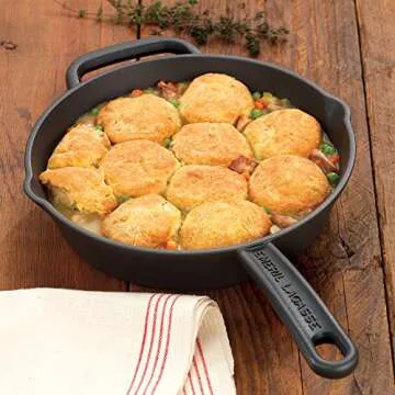 Emeril Lagasse Pre-Seasoned Cast Iron Skillet, 12", Black