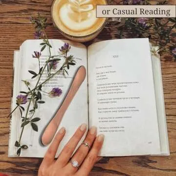 Genuine Leather Weighted Bookmark for Hands-Free Reading