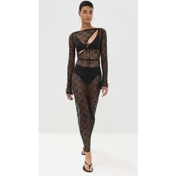 Lioness Fever Lace Maxi Dress - Elegant & Chic Style