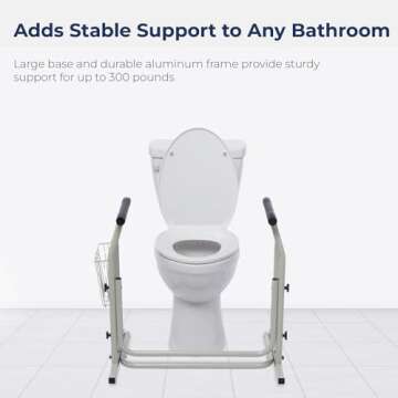 Drive Medical Toilet Safety Frame for Ultimate Bathroom Safety