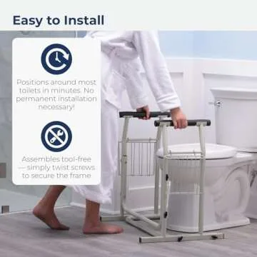 Drive Medical Toilet Safety Frame for Ultimate Bathroom Safety