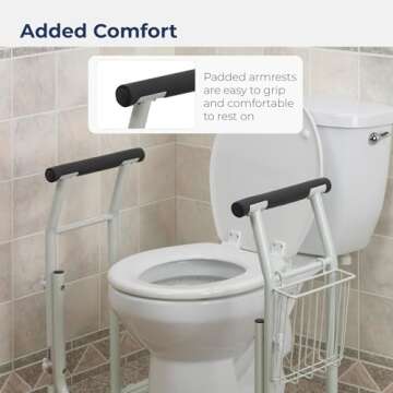 Drive Medical Toilet Safety Frame for Ultimate Bathroom Safety