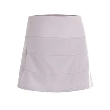 CRZ YOGA Women's Lightweight Tennis Skirt with Pockets