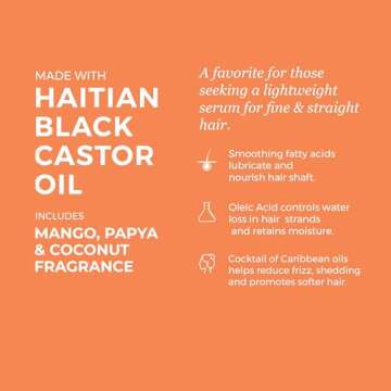 Kreyol Essence - Haitian Black Castor Oil for Skin and Hair, Glass Bottle - Fuller-Looking Hair, Hexane Free, Natural Humectant
