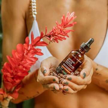 Kreyol Essence - Haitian Black Castor Oil for Skin and Hair, Glass Bottle - Fuller-Looking Hair, Hexane Free, Natural Humectant