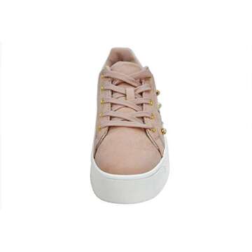LUCKY STEP Fashion Leather Women Sneakers - Platform Faux Suede Walking Shoes