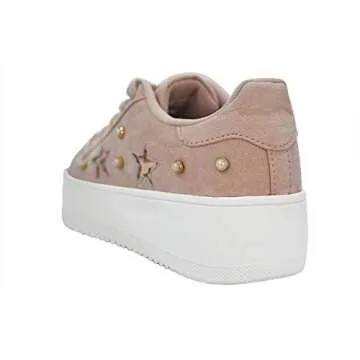 LUCKY STEP Fashion Leather Women Sneakers - Platform Faux Suede Walking Shoes