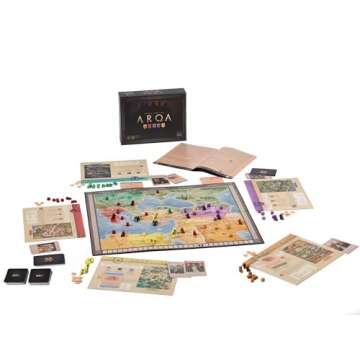 ARQAs Historical Strategy Board Game, Epic Diplomacy Game for Adults, Teens, Chronicling Expanding Adventure Events, Witness Unforgettable Family Night Journey with ARQAs Classic Game for 2-4 Players