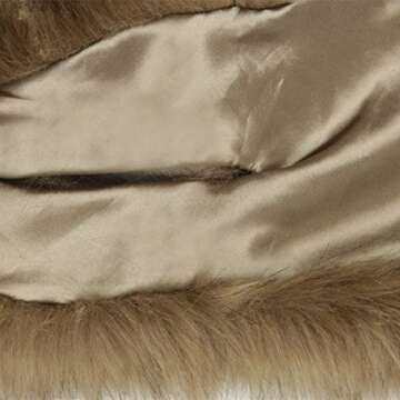 Dikoaina Large Women’s Faux Fur Collar for Winter Style