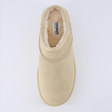 CUSHIONAIRE Women's Suede Cozy Platform Slippers