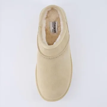 CUSHIONAIRE Women's Suede Cozy Platform Slippers