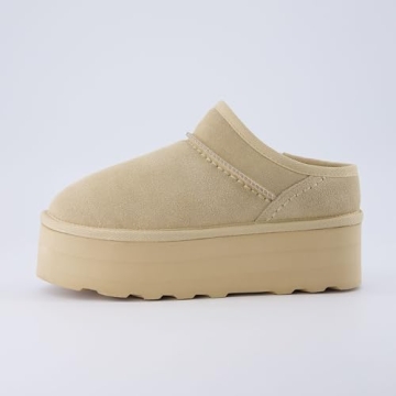 CUSHIONAIRE Women's Suede Cozy Platform Slippers