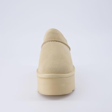 CUSHIONAIRE Women's Suede Cozy Platform Slippers