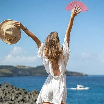 Zplumestarxx Womens Hand Held Folding Fans Foldable Fans For Summer Small Glitter Rave Hand Fan For Rave Outfits Accessories Festival, Party，Edm, Club, Dancing For Men Women And Gifts Pink