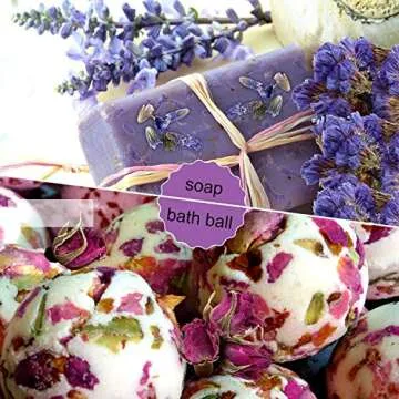 20 Packs Dried Flower Herbs Dried Flowers for Soap Making, Rosebuds, Lavender, Chrysanthemum and More for Candle, Resin Jewelry, Soap Making, Bath, Nail Lip Gloss Making