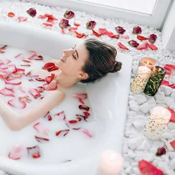 20 Packs Dried Flower Herbs Dried Flowers for Soap Making, Rosebuds, Lavender, Chrysanthemum and More for Candle, Resin Jewelry, Soap Making, Bath, Nail Lip Gloss Making