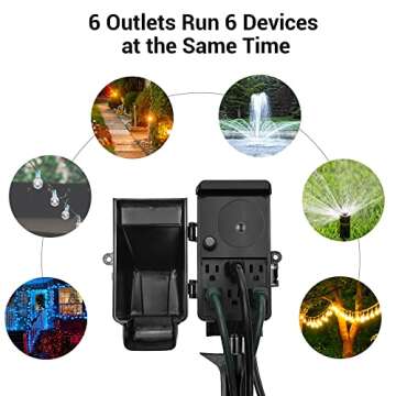 DEWENWILS WiFi Smart Yard Stake Plug for Outdoor Use