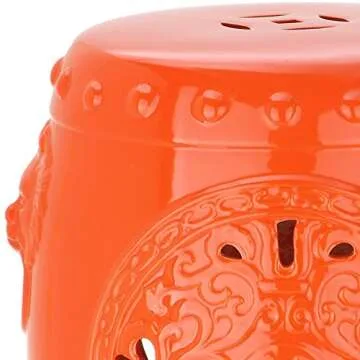 SAFAVIEH Dragon Coin Ceramic Garden Stool - Stylish Accent