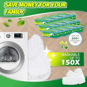 Yicotira Reusable Microfiber Mop Pads for Swiffer Sweeper