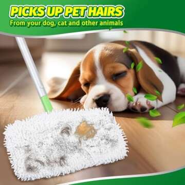 Yicotira Reusable Microfiber Mop Pads for Swiffer Sweeper