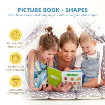 OOOK Montessori Toys for 1 2 Year Old, 7 in 1 Learning Educational Wooden Toys Set (Includes Shape Sorting Box, Jigsaw Puzzle, Stacking Game, Busy Toy, Twisting Cube and More)