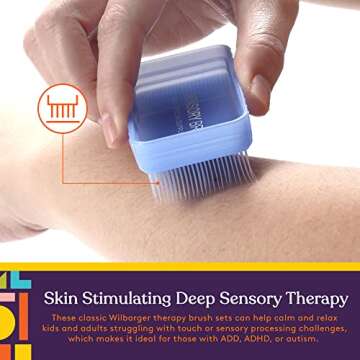 Special Supplies Sensory Brush Therapressure Therapy Brush for Occupational and Sensory Brushing, St...