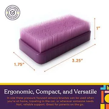 Special Supplies Sensory Brush Therapressure Therapy Brush for Occupational and Sensory Brushing, Stimulating, Calming Tools for Kids and Adults, Soft Flexible Bristles, Latex Free (Unicorn 8-Pack)