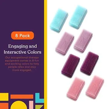 Special Supplies Sensory Brush Therapressure Therapy Brush for Occupational and Sensory Brushing, Stimulating, Calming Tools for Kids and Adults, Soft Flexible Bristles, Latex Free (Unicorn 8-Pack)