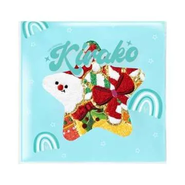 Kirako Christmas Chenille Patches Set - 8 Decorative Appliques