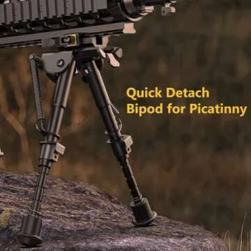 Durable CVLIFE Rifle Bipod for Precision Shooting Support