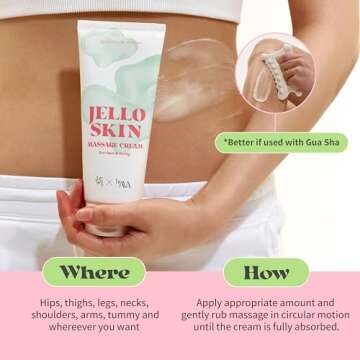 Beauty of Joseon Jelloskin Massage Cream Moisturizing Face and Body Lotion for Relaxing Massage Bruise Sore Muscle Relaxation 200ml, 6.76 fl.oz (Cream Only)