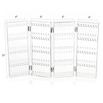 Sagler 6-Tier Earring Holder Compact Foldable Jewelry Organizer