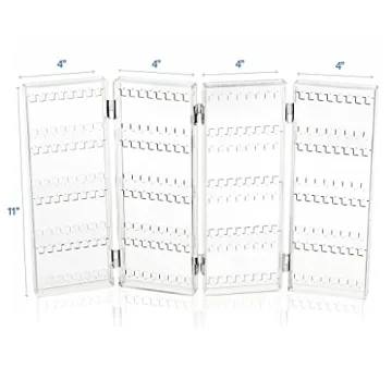 Sagler 6-Tier Earring Holder Compact Foldable Jewelry Organizer