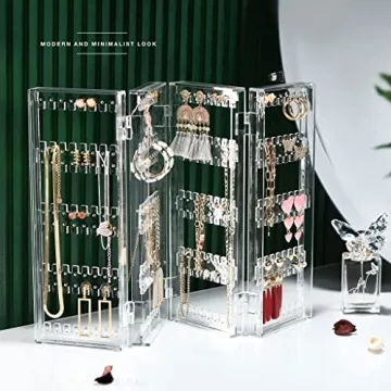 Sagler 6-Tier Earring Holder Compact Foldable Jewelry Organizer