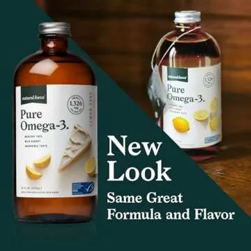 Natural Force Pure Omega-3 Liquid Fish Oil - 1,326mg of EPA DHA