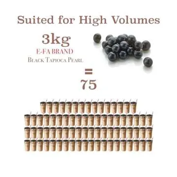 E-FA BRAND E8 Bubble Tea Black Tapioca Pearl 6.6 LB (6.6 LB (Pack of 1))