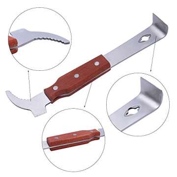 REAMTOP 2 Pcs Bee Hive Scraper Tool Bee Hive Frame Lifter and Scraper for Beekeepers…