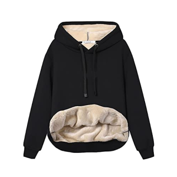 Fenclushy Women's Winter Hoodies | Warm Fleece Sherpa Lined Pullover Sweatshirt