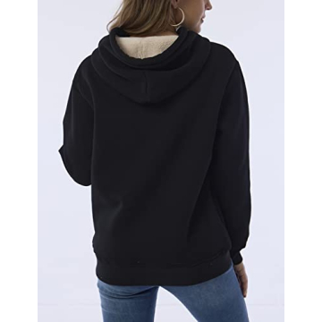 Fenclushy Women's Winter Hoodie | Warm Sherpa Lined Sweatshirt